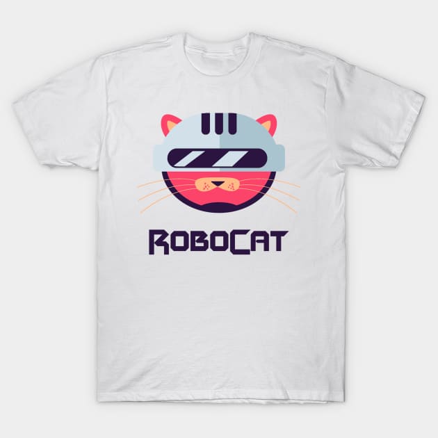 RoboCat T-Shirt by FUNKYTAILOR